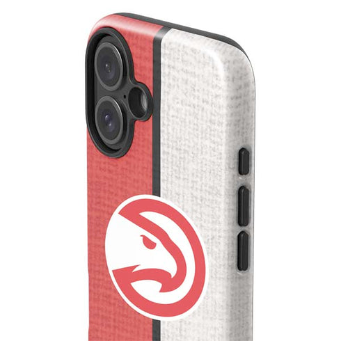 NBA Atlanta Hawks Canvas iPhone 16 Impact Case